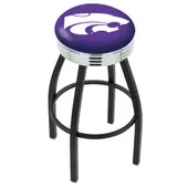 Kansas State University Ribbed Ring Bar Stool