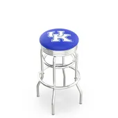 Univ of Kentucky UK Ribbed Double-Ring Bar Stool
