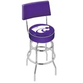 Kansas State University Double-Ring Back Bar Stool