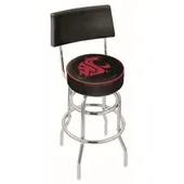 Washington State Univ Double-Ring Back Bar Stool