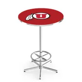 University of Utah Chrome Pub Table
