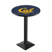 Univ of California Blk/Chrm Square Base Pub Table