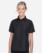 Harriton Ladies Key West Performance Staff Shirt BLACK Primary