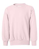 Hanes Youth ComfortBlend EcoSmart Fleece Crew PALE PINK Primary