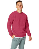 Hanes Unisex Ecosmart 50/50 Crewneck Sweatshirt HEATHER RED Primary