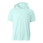 A4 Mens Cooling Performance Short Sleeve Hood Tee PASTEL MINT Primary