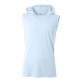 A4 Mens Cooling Performance Sleeveless Hood Tee PASTEL BLUE Primary