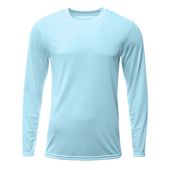 A4 Adult/Youth Sprint L/S Performance Tee PASTEL BLUE Primary