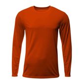 A4 Adult/Youth Sprint L/S Performance Tee ATHLETIC ORANGE Primary