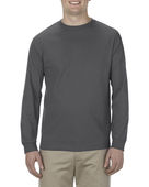 Alstyle Adult 6.0 oz., 100% Cotton Long-Sleeve T-Shirt AL1304 CHARCOAL HEATHER Primary