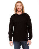 American Apparel Unisex Fine Jersey Long-Sleeve T-Shirt 2007W BLACK Primary
