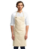 Artisan Collection By Reprime Unisex Calibre Heavy Cotton Canvas Bib Apron RP130 NATURAL Primary