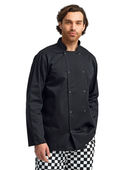 Artisan Collection By Reprime Unisex Studded Front Long-Sleeve Chef's Coat RP665