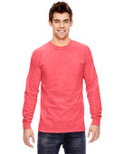 Comfort Colors Adult Heavyweight RS Long-Sleeve T-Shirt C6014 NEON RED ORANGE Primary