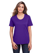 Core 365 Ladies' Fusion ChromaSoft Performance T-Shirt CE111W CAMPUS PURPLE Primary