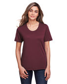 Core 365 Ladies' Fusion ChromaSoft Performance T-Shirt CE111W BURGUNDY Primary