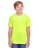 Core 365 Youth Fusion ChromaSoft Performance T-Shirt CE111Y SAFETY YELLOW Primary