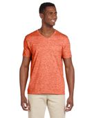 Gildan Adult Softstyle 4.5 oz. V-Neck T-Shirt G64V HEATHER ORANGE Primary