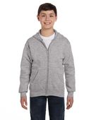 Hanes Youth 7.8 oz. EcoSmart 50/50 Full-Zip Hood P480