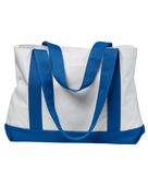 Liberty Bags P & O Cruiser Tote 7002 WHITE/ ROYAL Primary