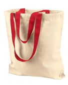 Liberty Bags Marianne Cotton Canvas Tote 8868 NATURAL/ RED Primary