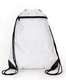 Liberty Bags Zipper Drawstring Backpack 8888 WHITE Primary