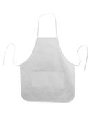Liberty Bags Heather NL2R Long Round Bottom Cotton Twill Apron LB5505 WHITE Primary