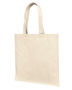 Liberty Bags 12 oz., Cotton Canvas Tote Bag With Self Fabric Handles LB85113 NATURAL Primary