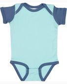 Rabbit Skins Infant Baby Rib Bodysuit 4400 CHILL/ INDIGO Primary