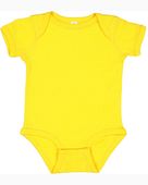 Rabbit Skins Infant Baby Rib Bodysuit 4400 YELLOW Primary