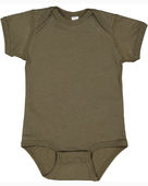 Rabbit Skins Infant Fine Jersey Bodysuit 4424 MILITARY GREEN Primary