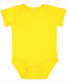 Rabbit Skins Infant Fine Jersey Bodysuit 4424 YELLOW Primary