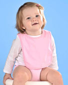 Rabbit Skins Infant Premium Jersey Bib RS1005 PINK Primary