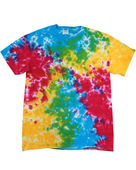 Colortone Tie-Dye Adult 5.4 oz., 100% Cotton T-Shirt CD100 MULTI RAINBOW Primary