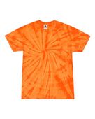 Tie-Dye Adult 5.4 oz., 100% Cotton T-Shirt CD100 SPIDER ORANGE Primary