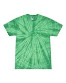 Colortone Tie-Dye Adult 5.4 oz., 100% Cotton T-Shirt CD100 SPIDER KELLY Primary