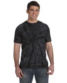 Tie-Dye Adult 5.4 oz. 100% Cotton Spider T-Shirt CD101 SPIDER BLACK Primary