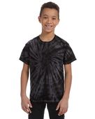 Tie-Dye Youth 5.4 oz. 100% Cotton Spider T-Shirt CD101Y SPIDER BLACK Primary