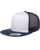 Yupoong Adult 5-Panel Classic Trucker Cap 6006 NAVY/ WHT/ NAVY Primary