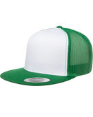Yupoong Adult 5-Panel Classic Trucker Cap 6006 KELLY/ WHT/ KLY Primary