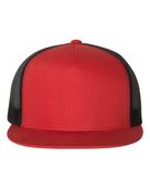 Yupoong Adult 5-Panel Classic Trucker Cap 6006 RED/ BLACK Primary