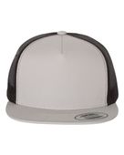 Yupoong Adult 5-Panel Classic Trucker Cap 6006 SILVER/ BLACK Primary
