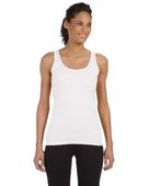Gildan Ladies' Softstyle 4.5 oz. Fitted Tank G642L WHITE Primary
