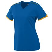 Augusta Girls Motion Jersey 5046 ROYAL/GOLD Primary