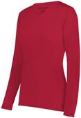 Holloway Girls Momentum Long Sleeve Tee 222825 SCARLET Primary