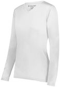 Holloway Girls Momentum Long Sleeve Tee 222825 WHITE Primary