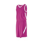 Holloway Adult Lateral Basketball Jersey 224066 POWER PINK/WHITE Primary