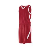 Holloway Adult Lateral Basketball Jersey 224066 SCARLET/WHITE Primary