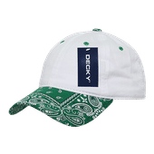 Decky 6 Panel Low Profile Relaxed Bandana Paisley Bill Dad Hat 256