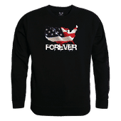 Rapid Dominance Graphic Crewneck Forever USA Map Shirt RS3-U05